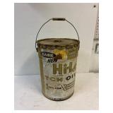 Case Hi-Lo 5 gallon steel oil pail