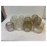 12 lantern globes assorted