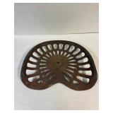 Sylvester cast iron seat. Cracked.