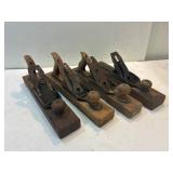 4 wood planes.