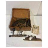 Stanley No 45 plane with cutters. & case
