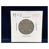 1903 Canadian Silver 25 Cent Piece