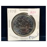 1978 Olympics Canadian Silver Dollar