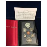 1985  Double Dollar Unc. Coin Set, 1 Silver Dollar