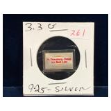 1981 Air Boat Line  3.3 Grams .925 Silver