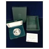 1988 Olympic Curling 1 Silver Troy Oz $20 Coin