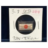 1983  Farman France 3.3 Grams .925 Silver