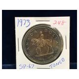 1973 RCMP Canadian Silver Dollar