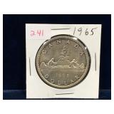 1965 Canadian Silver Dollar