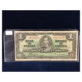 1937 Canadian $1 Bank Note