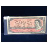 1954 Canadian $2 Bank Note