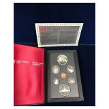 1987 Double Dollar Unc. Coin Set, 1 Silver Dollar