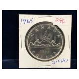 1965 Canadian Silver Dollar