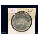 1965 Canadian Silver Dollar