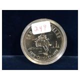 1975 Stampede Canadian Silver Dollar