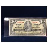 1937 Canadian $20 Bank Note