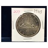 1963 Canadian Silver Dollar