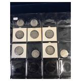 9 Canadian Half Dollars 1968 and newer
