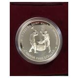 1988 Iron Workers Uncirculated Silver $1 Coin