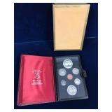 1974 Double Dollar Unc. Coin Set, 1 Silver Dollar