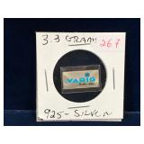 1983 Varig 3.3 Grams .925 Silver