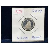 2007 Canadian Silver Ten Cent Piece