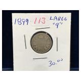 1899 Canadian Silver Ten Cent Piece