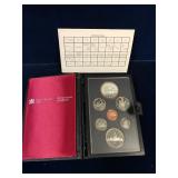 1981 Double Dollar Unc. Coin Set, 1 Silver Dollar