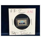 1981 KLM 3.3 Grams .925 Silver