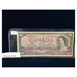 1954  Canadian Devil's Face $10 Bank Note