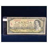 1954 Bank of Canada $20 Bank Note