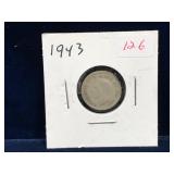 1943 Canadian Silver Ten Cent Piece