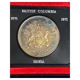 1971 BC Uncirculated Silver $1 Coin