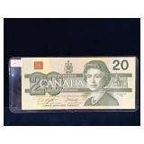 1991 Canadian $20 Bank Note