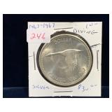 1967 Canadian Silver Dollar