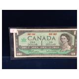 1967 Canadian Commemorative $1 Bank Note