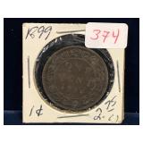 1899 Canadian Large Penny