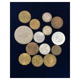 14 Foreign  Coins
