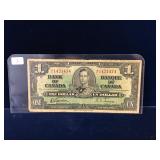 1937 Canadian $1 Bank Note