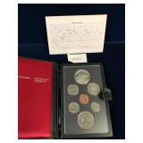 1980 Double Dollar Unc. Coin Set, 1 Silver Dollar
