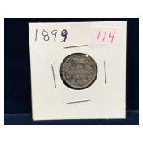1899 Canadian Silver Ten Cent Piece