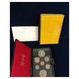 1977 Double Dollar Unc. Coin Set, 1 Silver Dollar