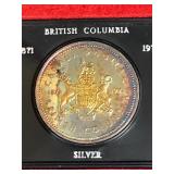 1971 BC Uncirculated Silver $1 Coin