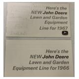 lot fo 2 John Deere L&G Brochures 1966 & 1967