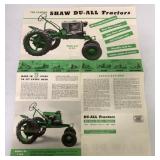 Shaw Du-All Tractors Brochure & Order Forms