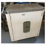 Metal Cabinet on Wheels W/ Hardware
