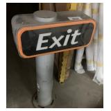 Exit Sign on Post