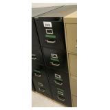 4 Metal 4 drawer filing cabinets