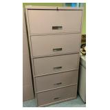 5 drawer lateral file cabinet