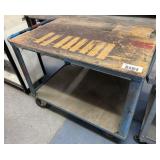 Wood & Metal Shop Cart, Lg Casters 2